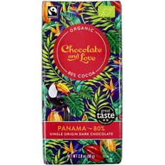 Chocolate And Love Panama 80% Dark Chocolate Bar, 80 g | Central