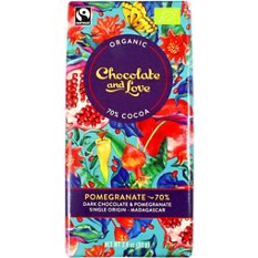 choco.and.love様リクエストページ Chocolate And Love 70% Dark Chocolate & Pomegranate Bar, 80 g