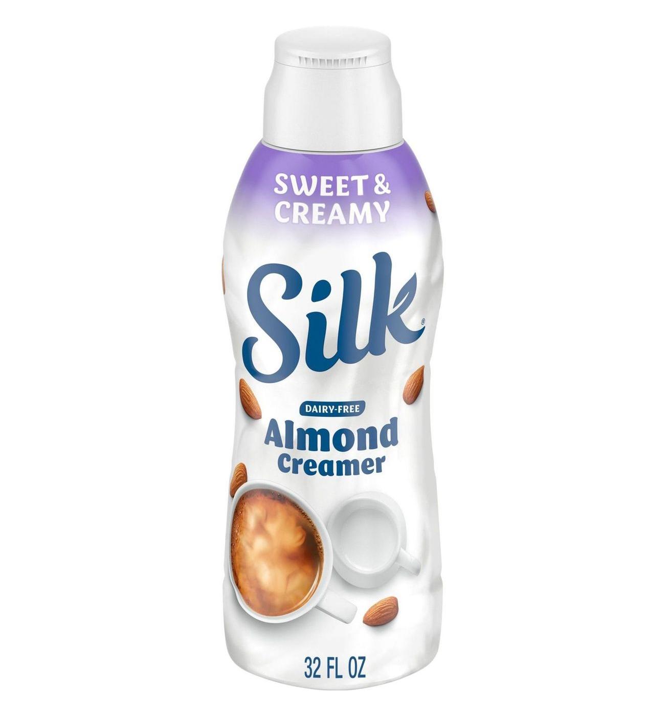 Silk Dairy Free Almond Liquid Coffee Creamer - Sweet & Creamy; image 1 of 10