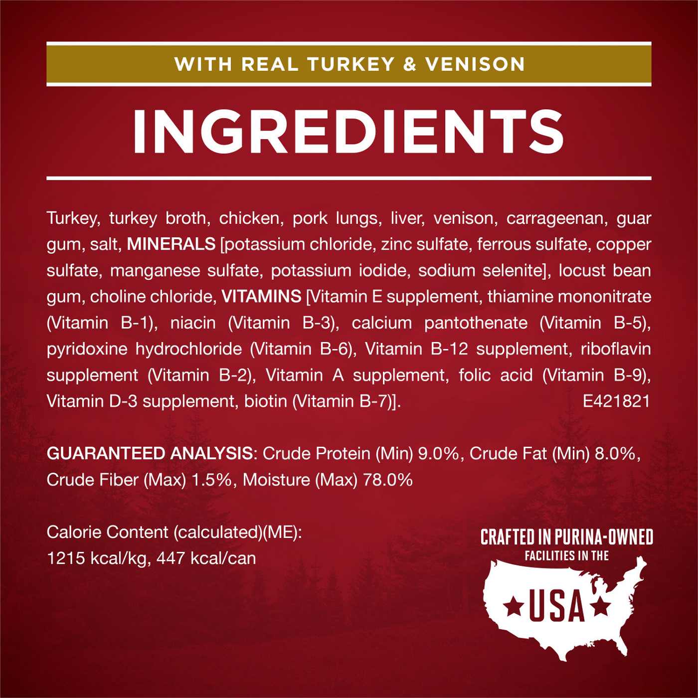 Purina ONE Purina ONE True Instinct Classic Ground Grain-Free Formulas With Real Turkey and Venison, and With Real Chicken and Duck High Protein Wet Dog Food Variety Pack; image 6 of 6