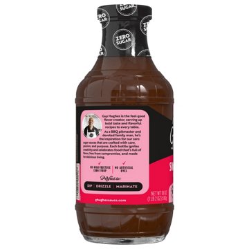 G Hughes Smokehouse Zero Sugar Sweet & Spicy BBQ Sauce, 18 oz