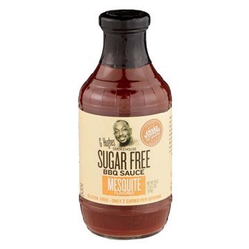 G Hughes Smokehouse Sugar Free Mesquite BBQ Sauce, 18 oz