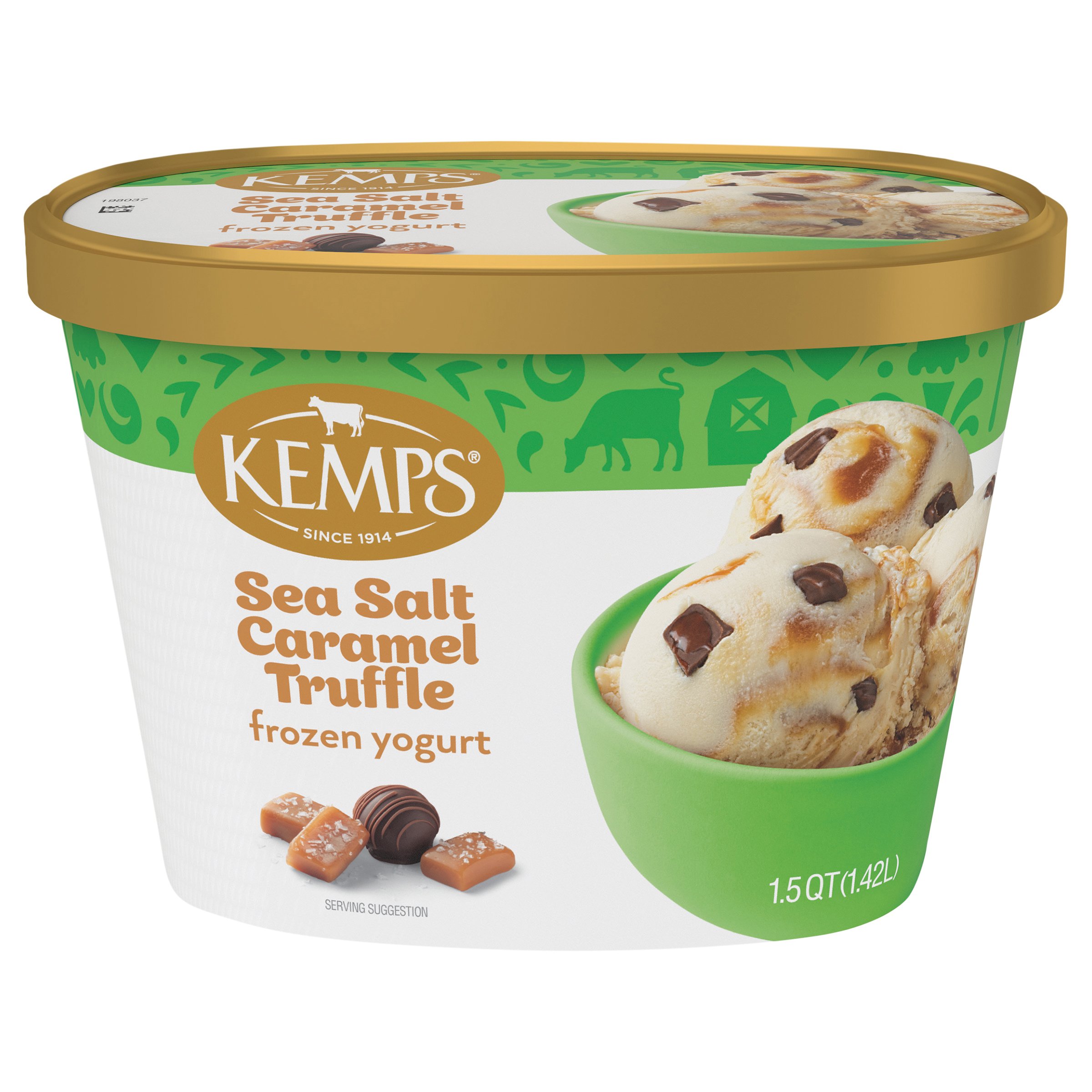 Kemps Sea Salt Caramel Fudge Truffle Frozen Yogurt Shop Frozen yogurt at HEB