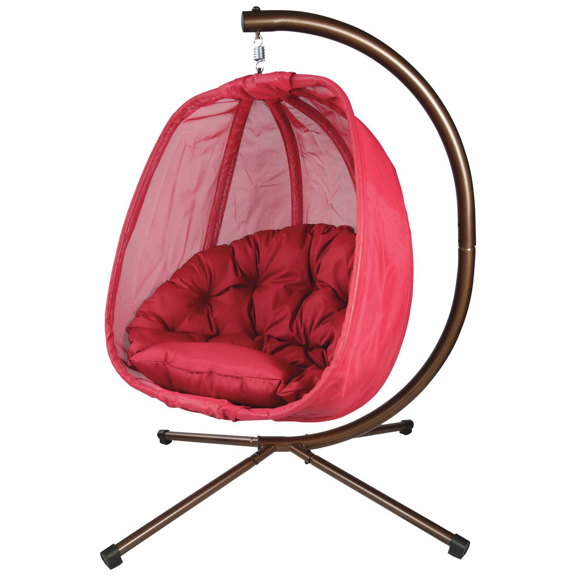 Flowerhouse Egg Chair Red Shop Patio & Outdoor at HEB