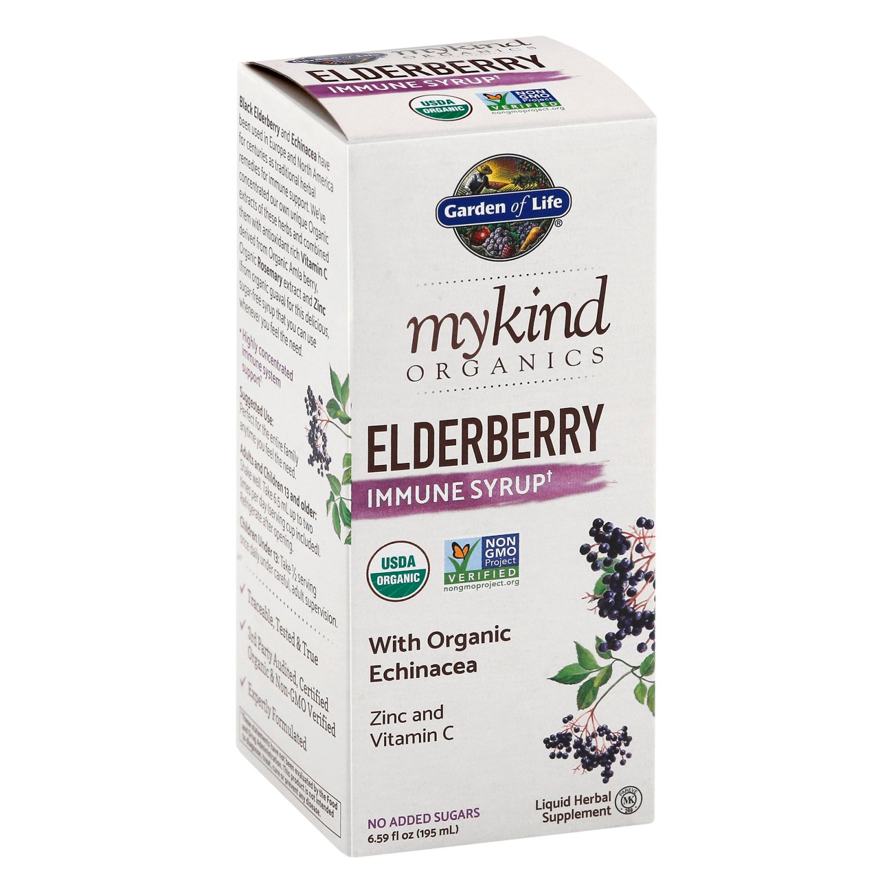 Garden of Life My Kind Organic Elderberry Immune Syrup Shop Diet & fitness at HEB