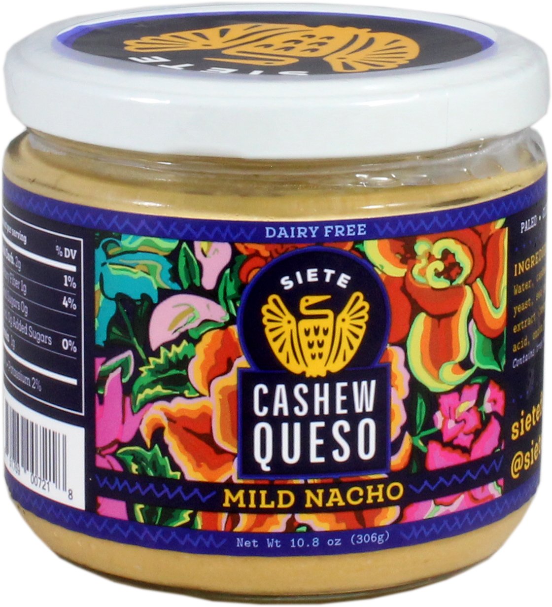 Siete Cashew Queso Nutrition