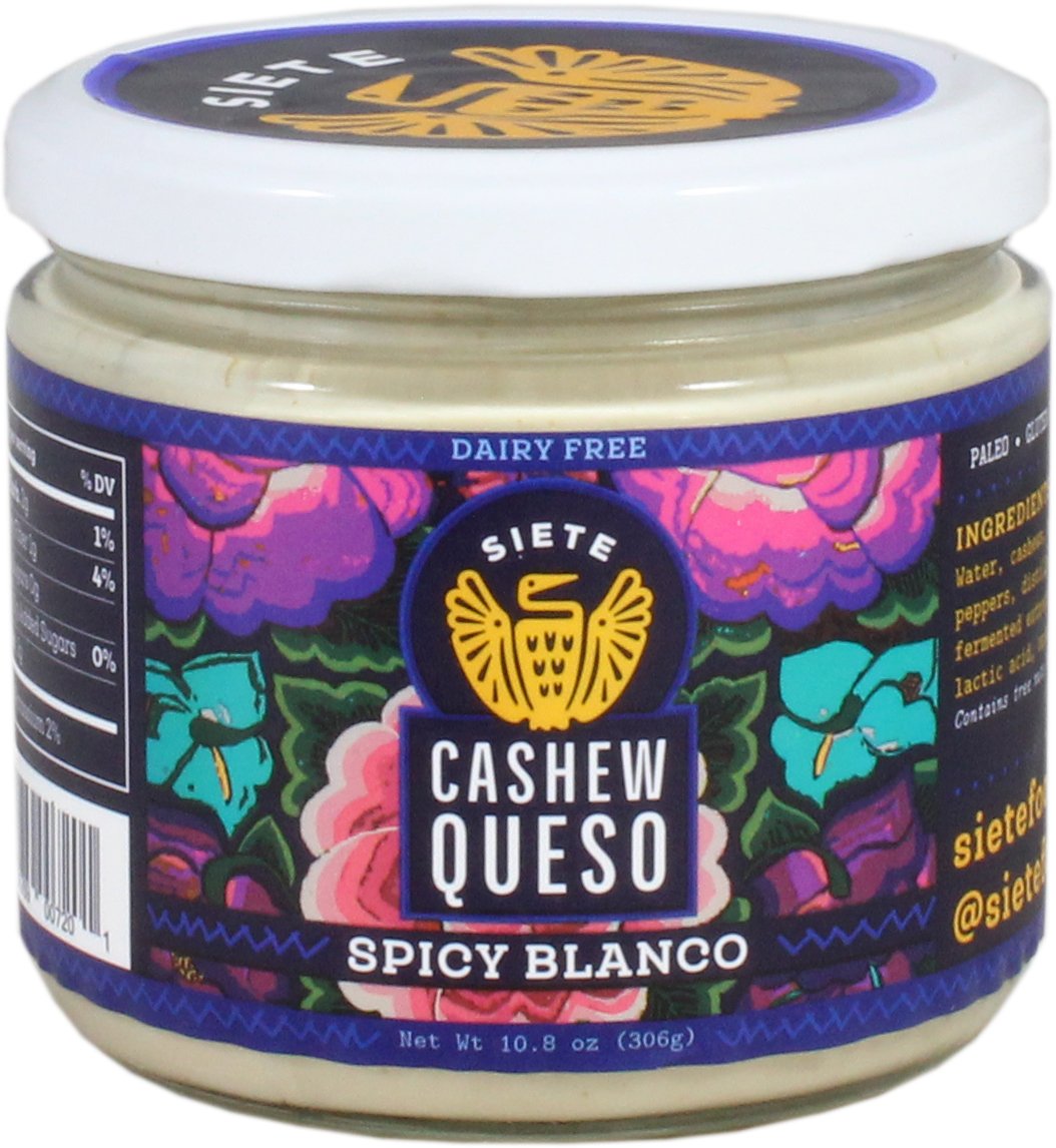 Siete Spicy Blanco Cashew Queso Shop Salsa & Dip at HEB