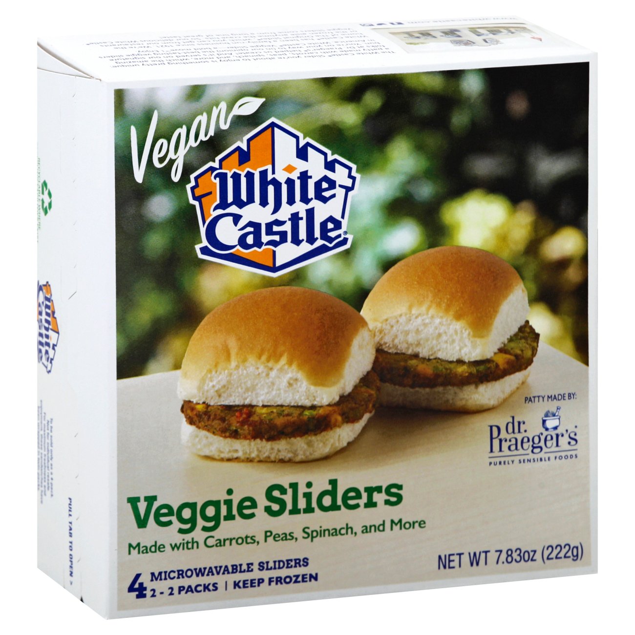 White castle veggie slider vegan