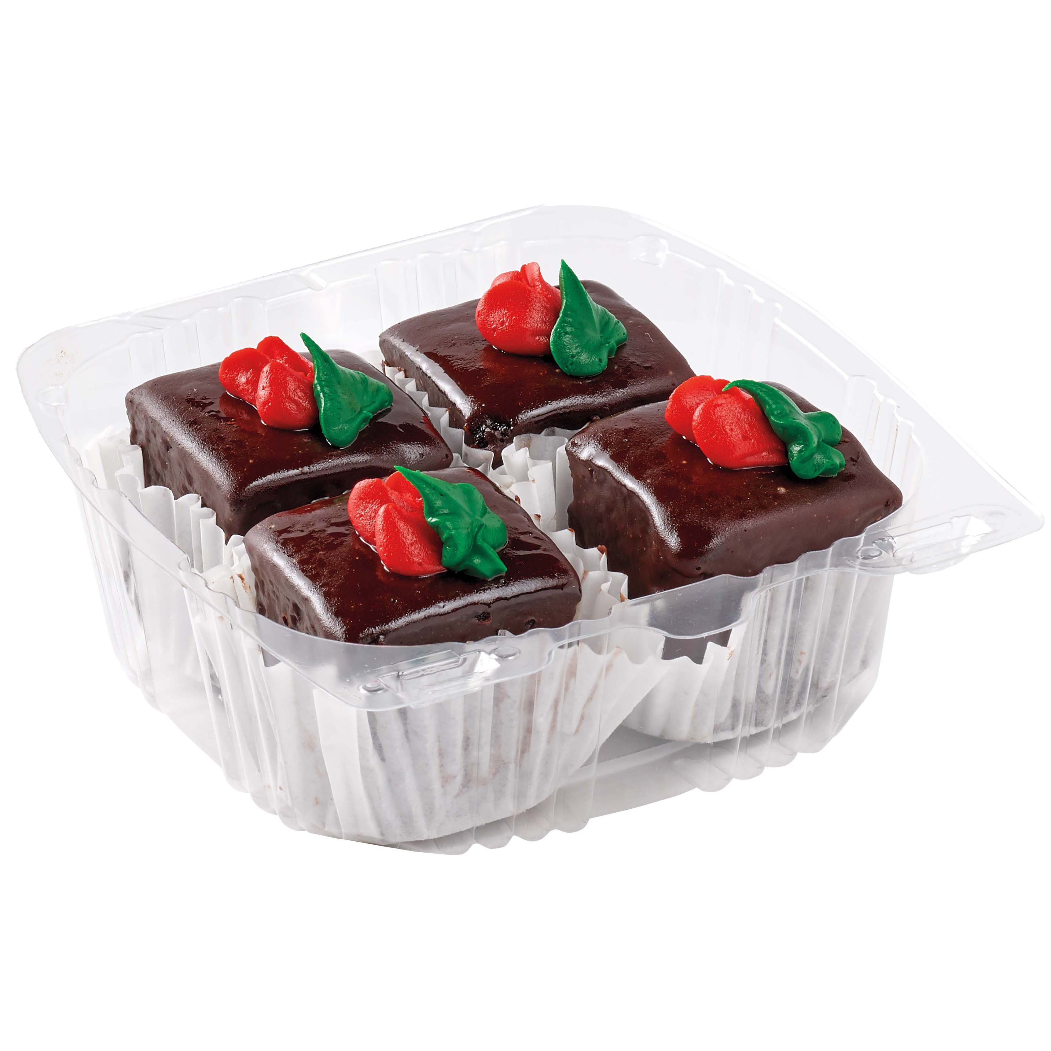 HEB Bakery Petit Four Chocolate Cake Bites Shop Standard cakes at HEB