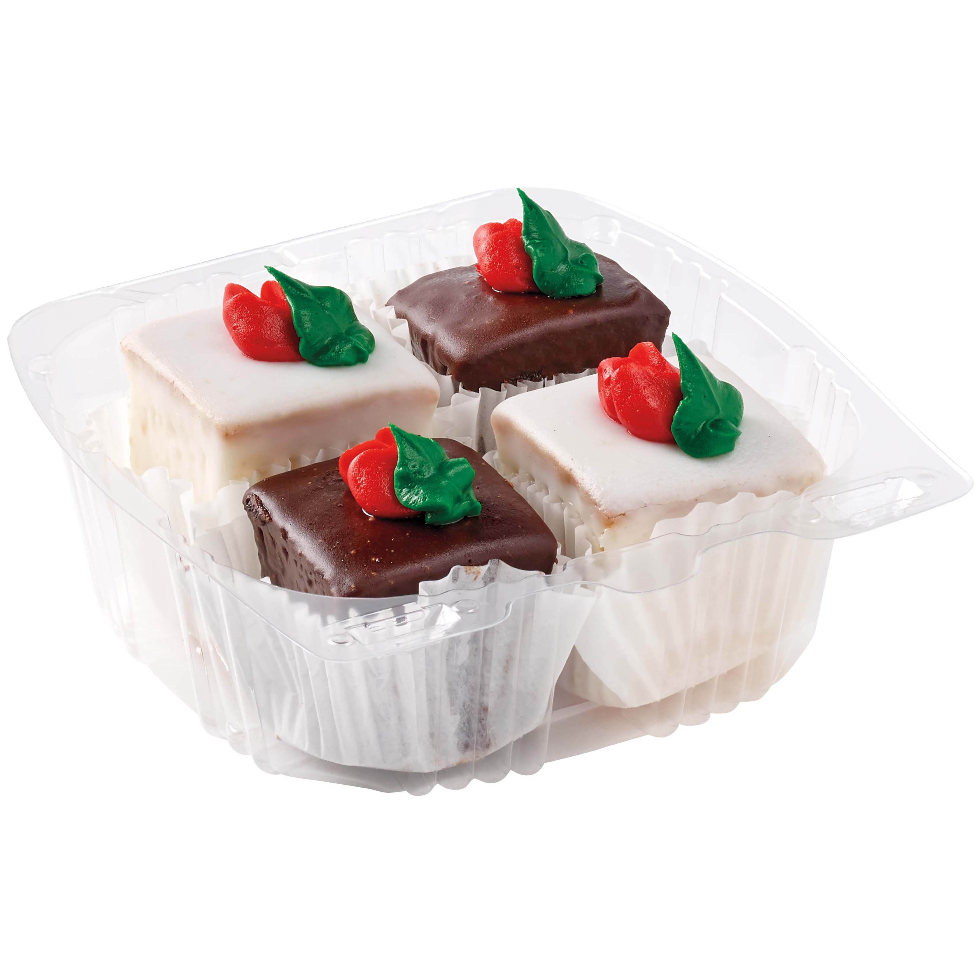 HEB Bakery Petit Four Almond & Chocolate Cake Bites Shop Standard