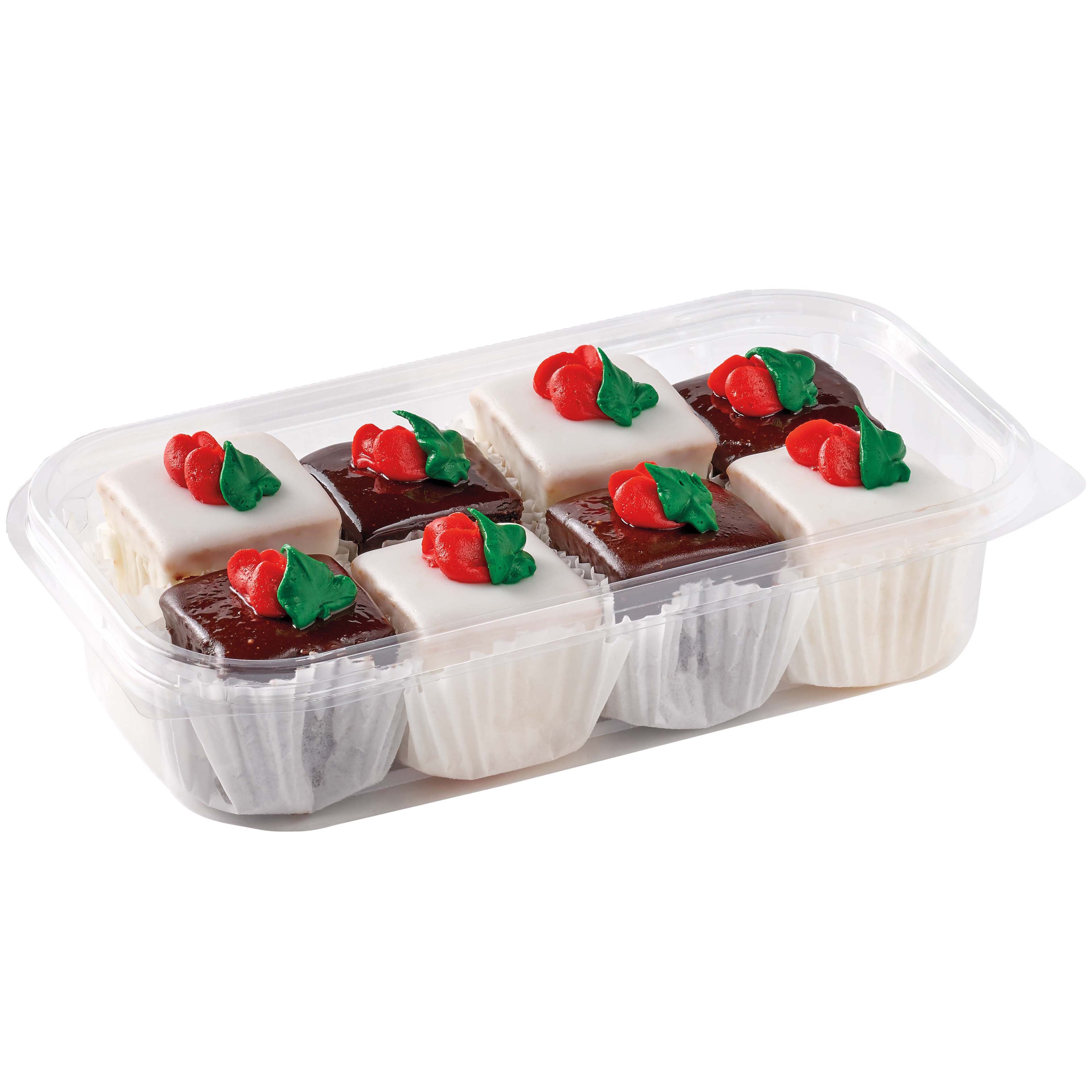 HEB Bakery Petit Four Almond & Chocolate Cake Bites Shop Standard cakes at HEB