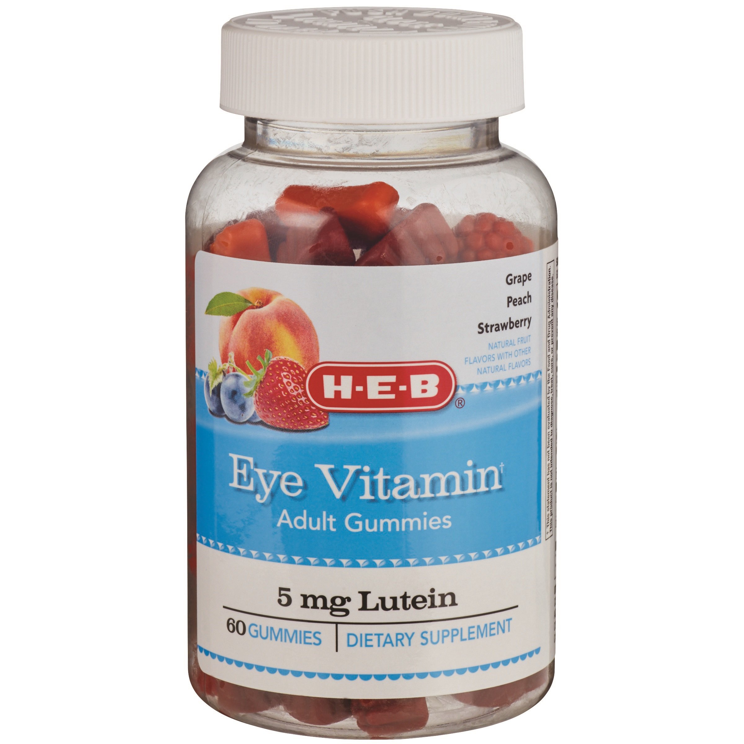 H-E-B Select Ingredients 5 mg Lutein Eye Vitamin Adult Gummies - Shop ...