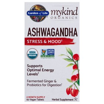 Garden of Life mykind Organics Ashwagandha Tablets