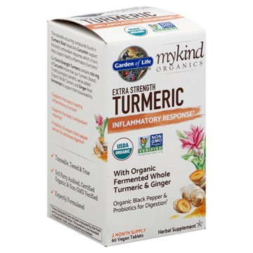 Garden of Life mykind Organics Extra Strength Turmeric Tablets