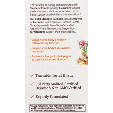 Garden of Life mykind Organics Extra Strength Turmeric Tablets