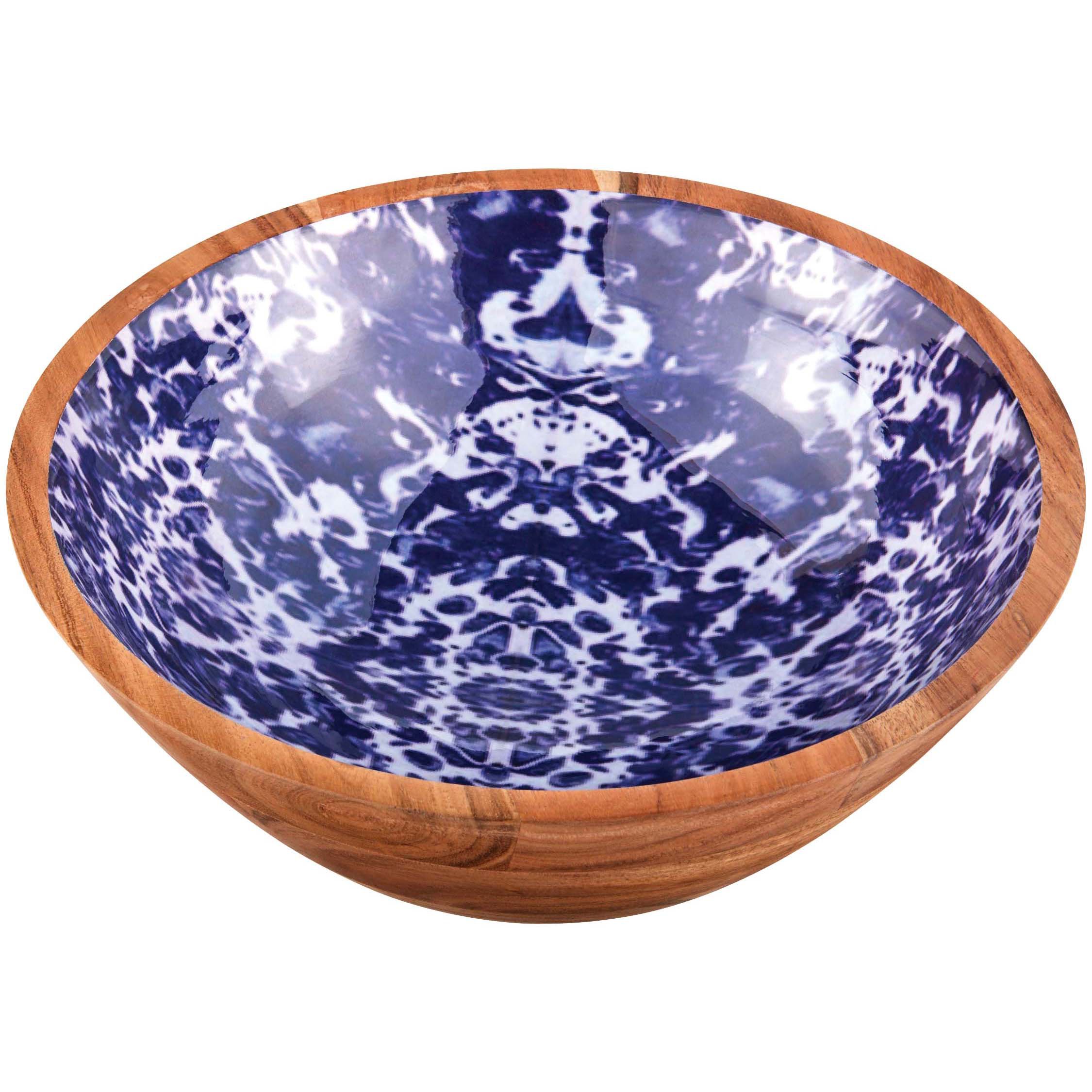 Kitchen & Table Blue & White Splatter Bowl Shop Bowls at HEB