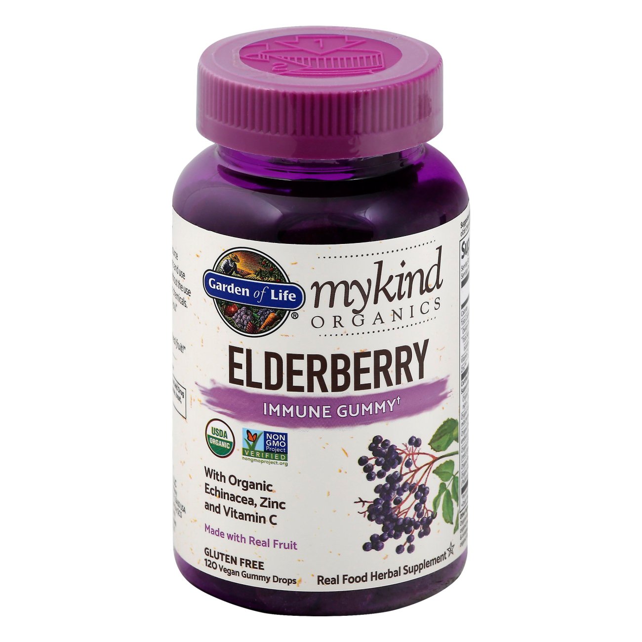 Garden of Life My Kind Organic Elderberry Immune Gummy Shop Herbs
