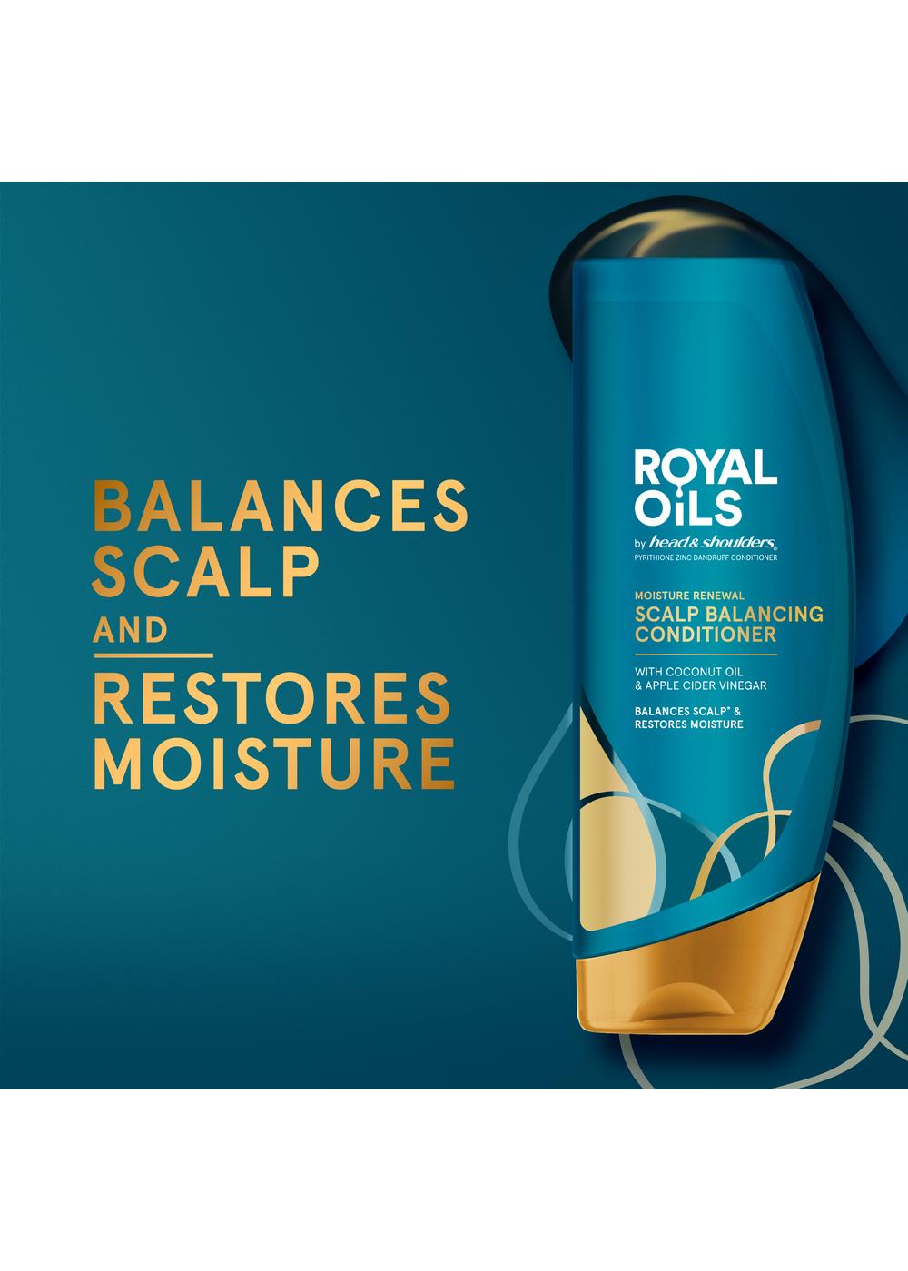 Head & Shoulders Royal Oils Scalp Balancing Conditioner - Coconut Oil; image 4 of 10