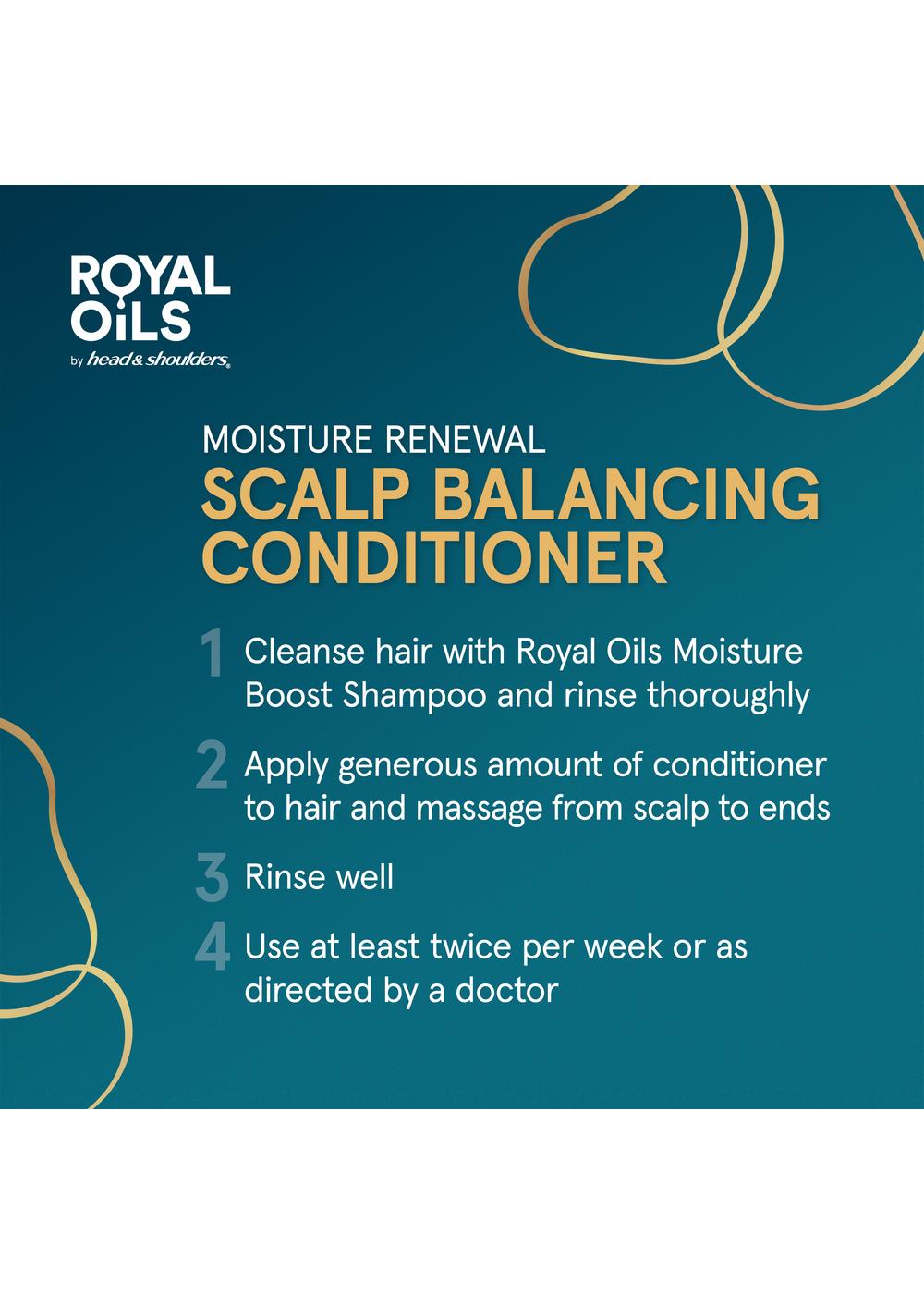 Head & Shoulders Royal Oils Scalp Balancing Conditioner - Coconut Oil; image 6 of 10