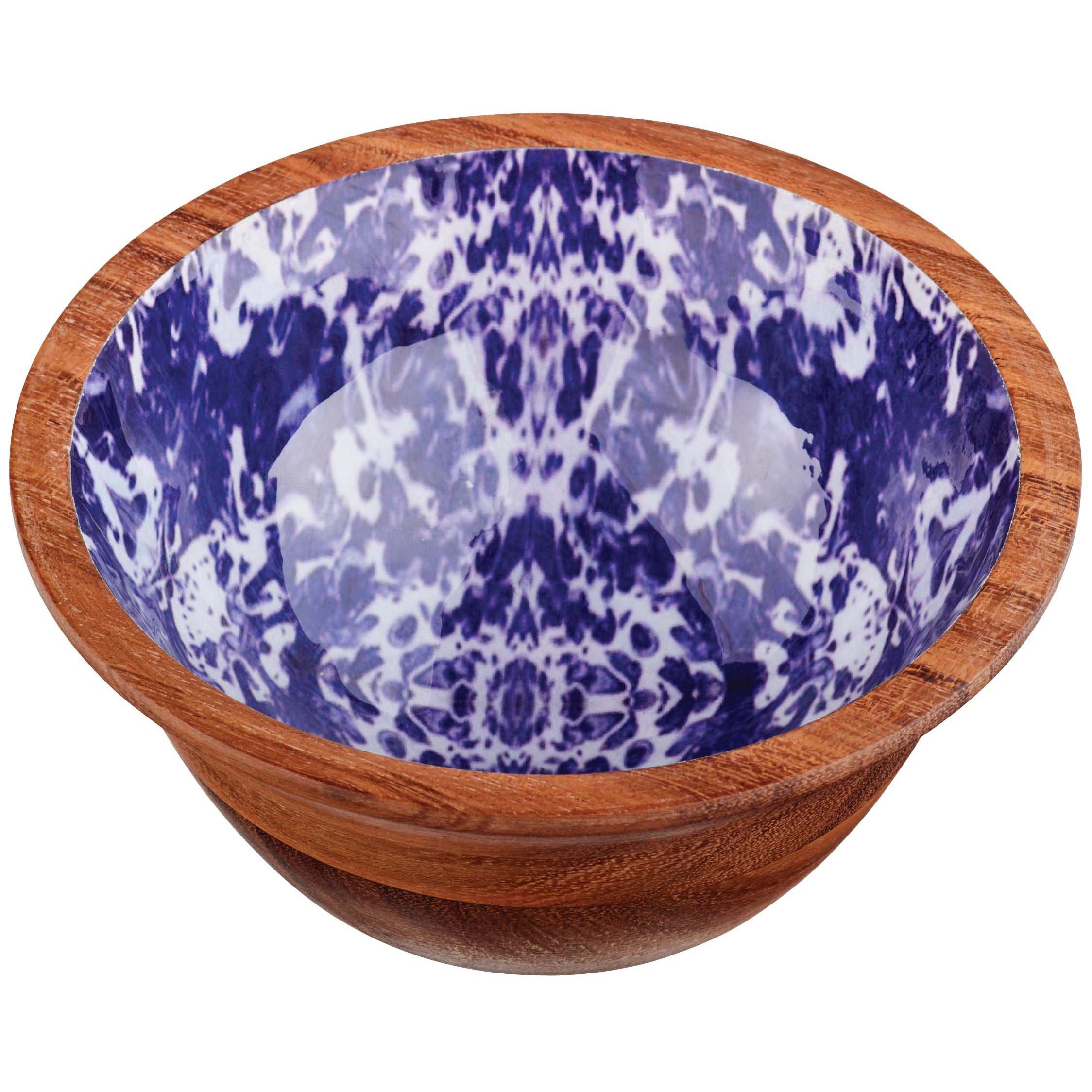 Kitchen & Table Blue & White Splatter Bowl Shop Bowls at HEB