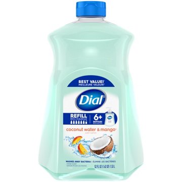 Dial Liquid Hand Soap Refill - Coconut Water & Mango, 52 oz