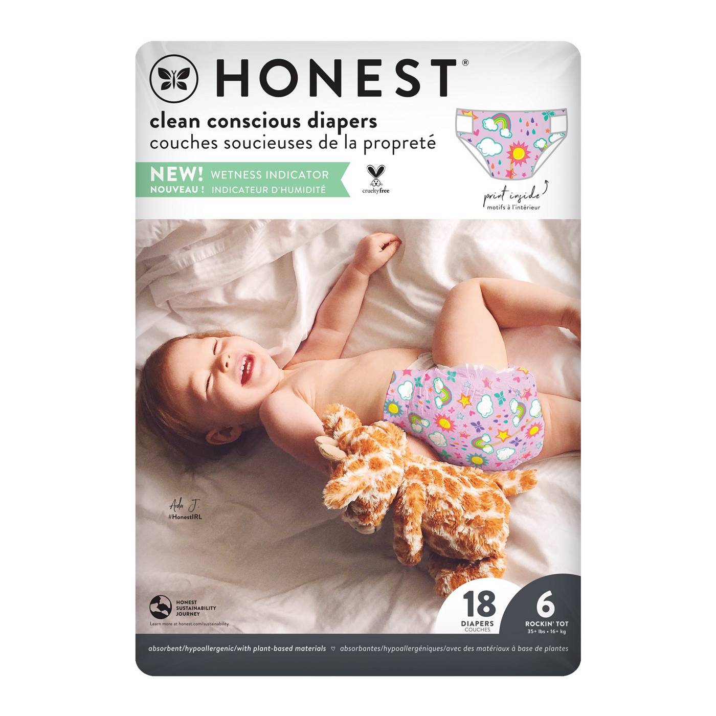 The Honest Company Clean Conscious Diapers - Size 6, Sky's the Limit Print; image 3 of 6