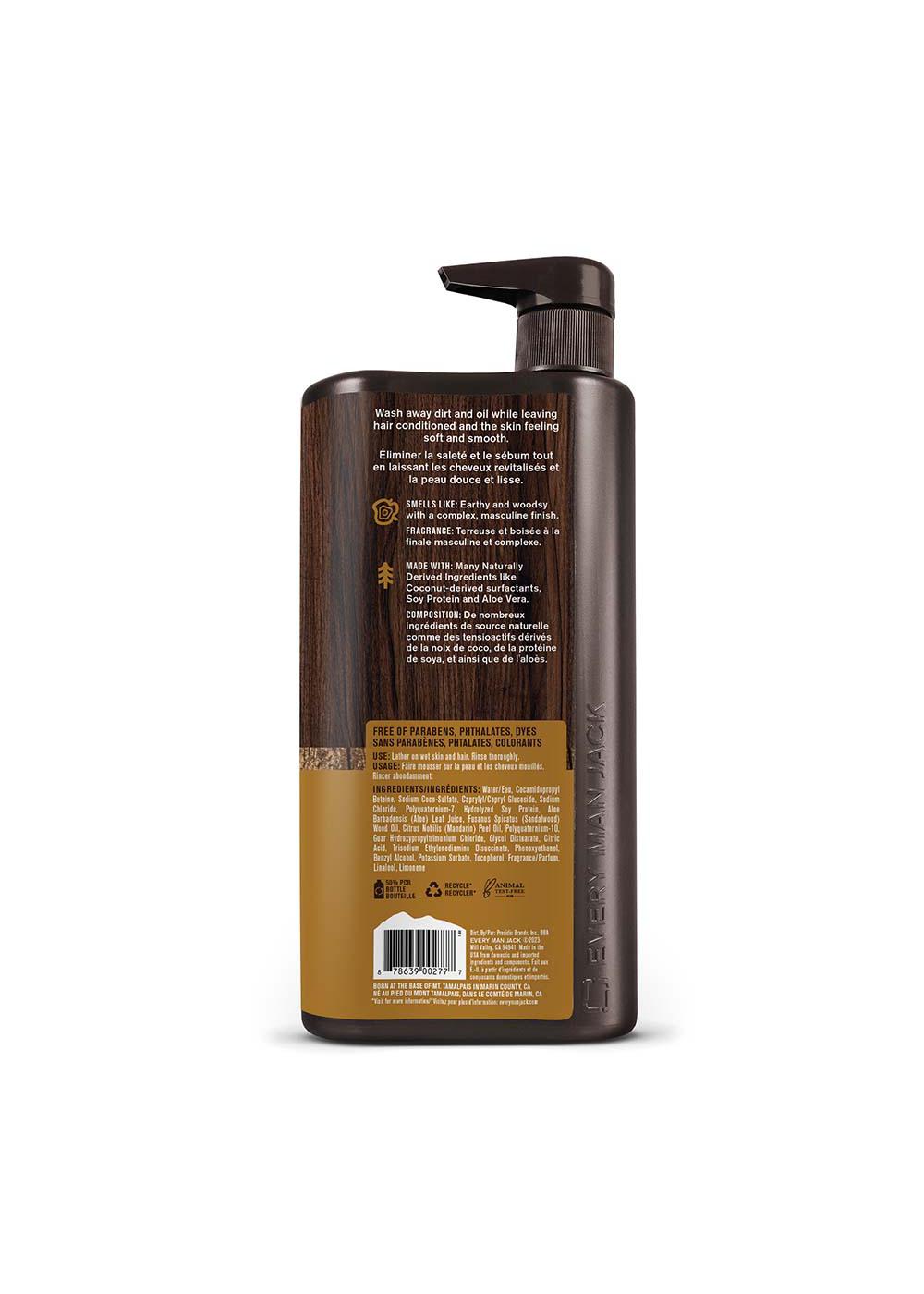 Every Man Jack All Over Wash - Sandalwood; image 2 of 2