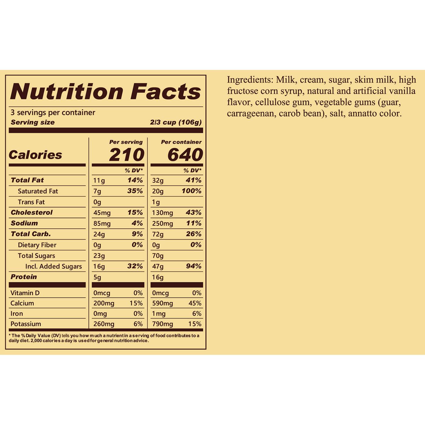 Blue Bell Homemade Vanilla Ice Cream; image 2 of 2