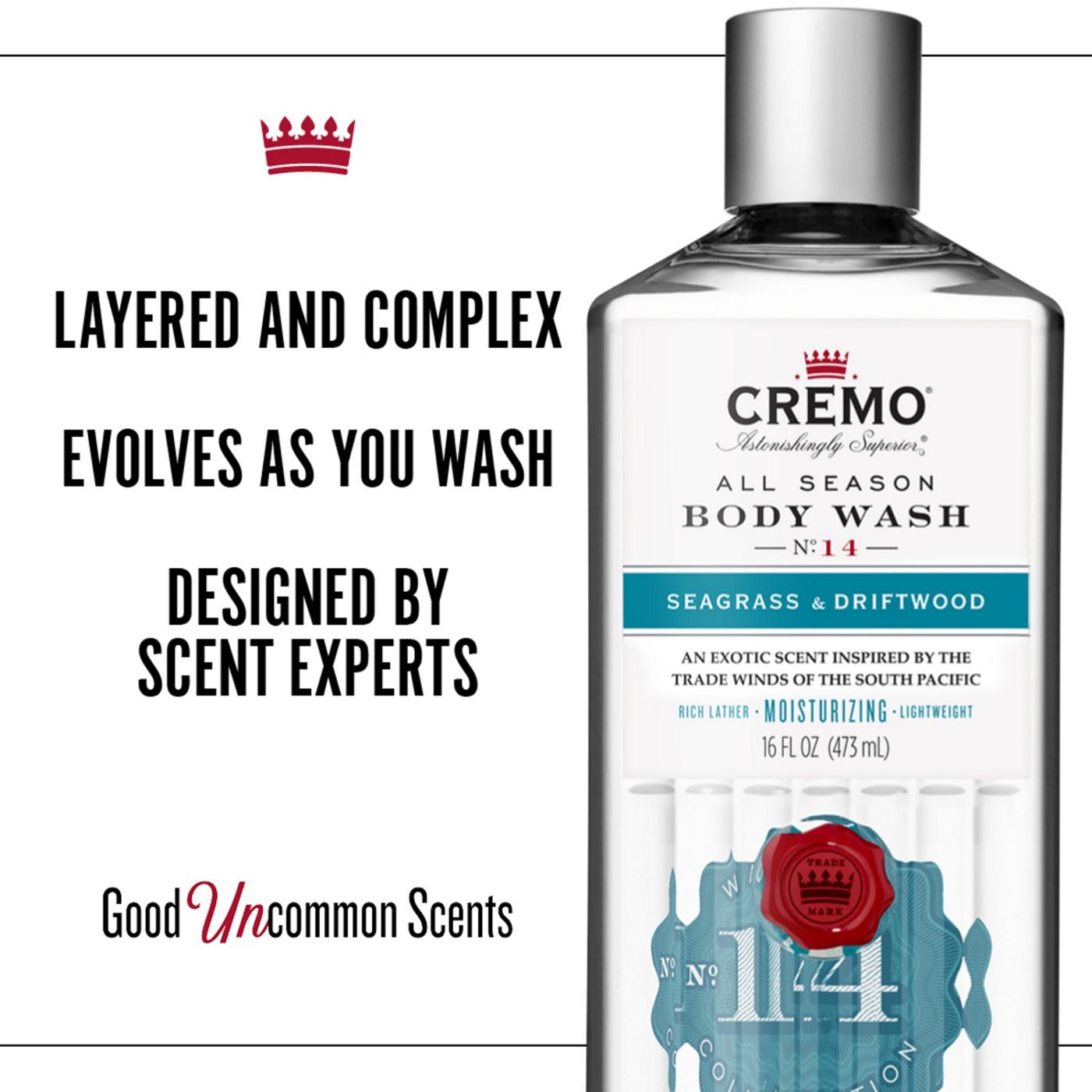 Cremo Body Wash - Seagrass & Driftwood; image 3 of 5