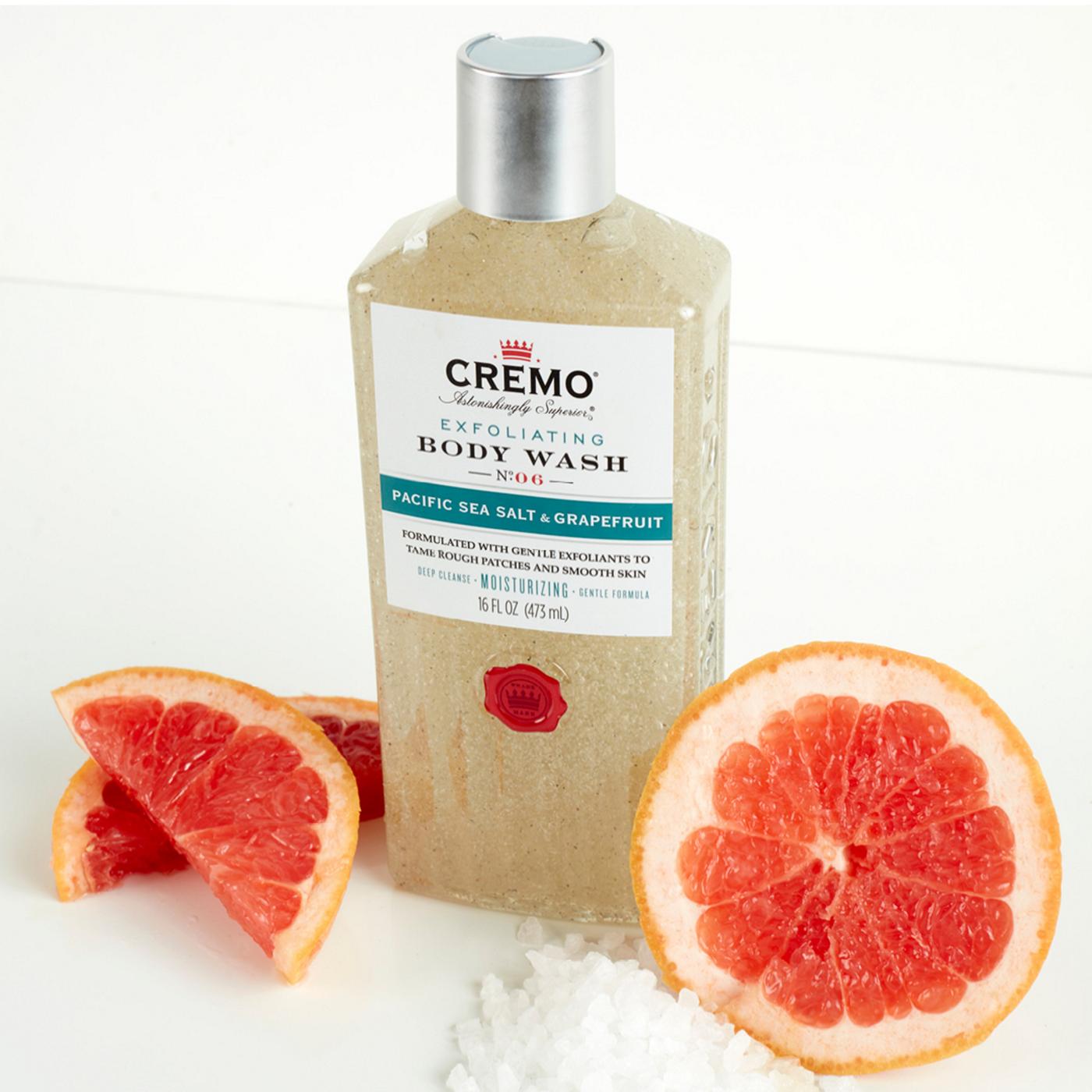 Cremo Exfoliating Body Wash - Pacific Sea Salt & Grapefruit; image 3 of 3