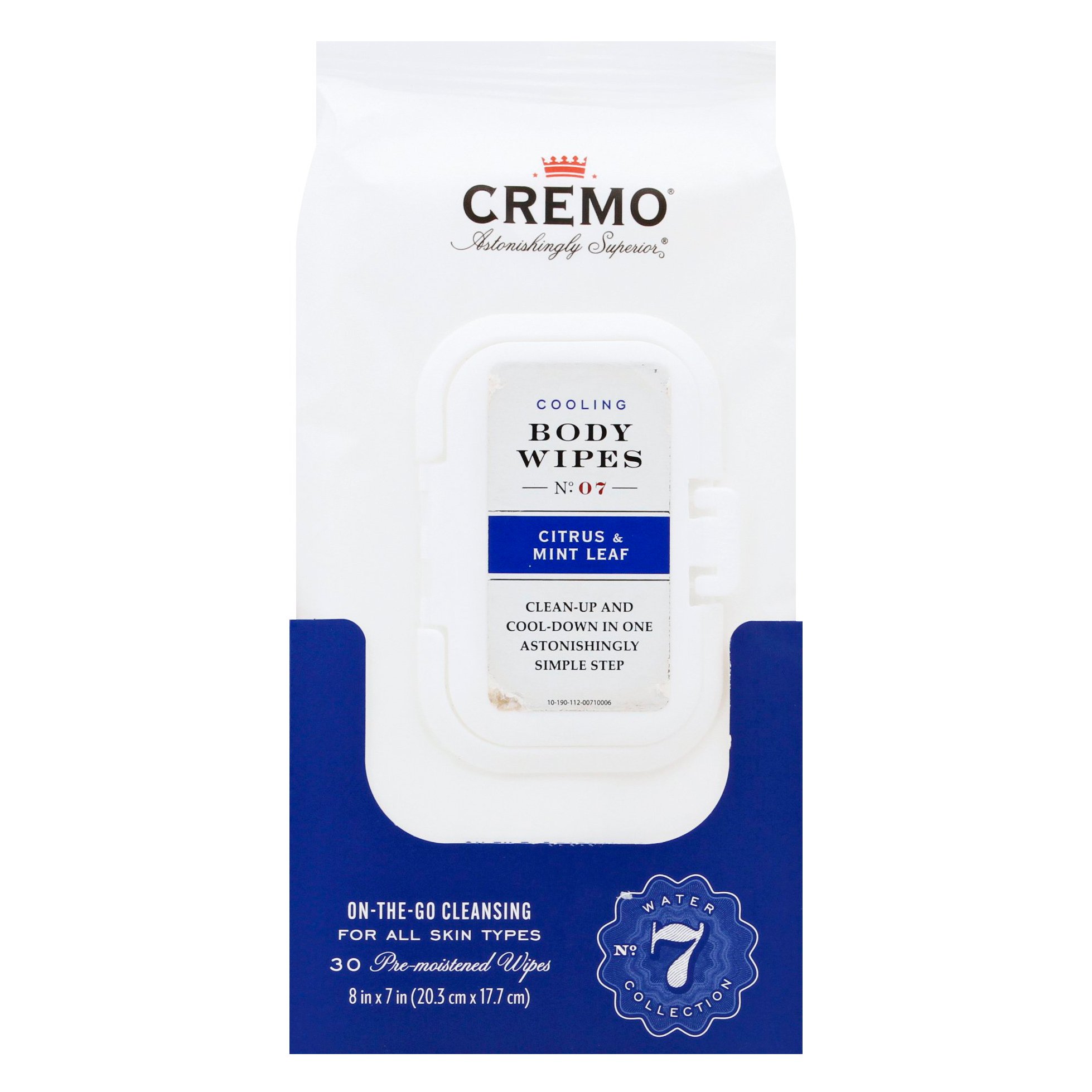 Cremo Cream Body Wipes Citrus & Mint Leaf Shop Cleansers & Soaps at HEB