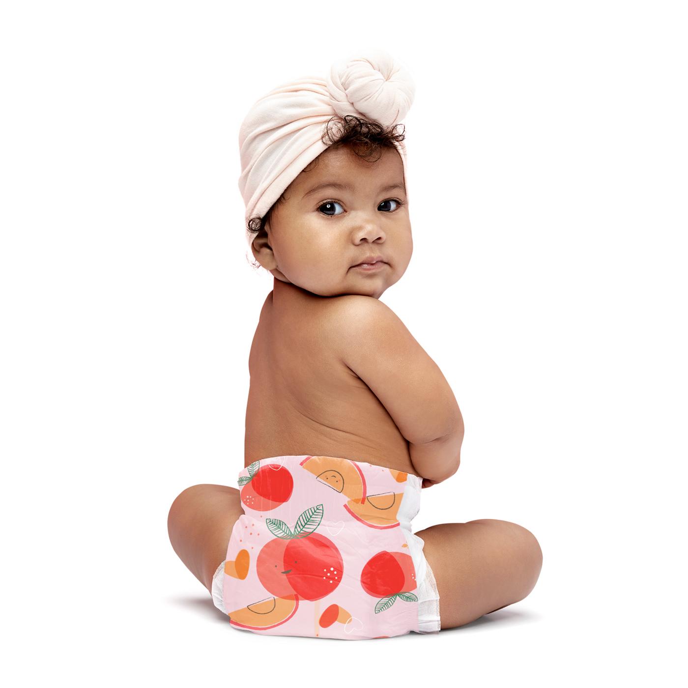 The Honest Company Clean Conscious Diapers Size 4, Just Peachy Print