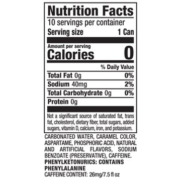 Dr Pepper Diet Soda 10 pk Mini Cans, 7.5 oz