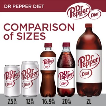 Dr Pepper Diet Soda 10 pk Mini Cans, 7.5 oz