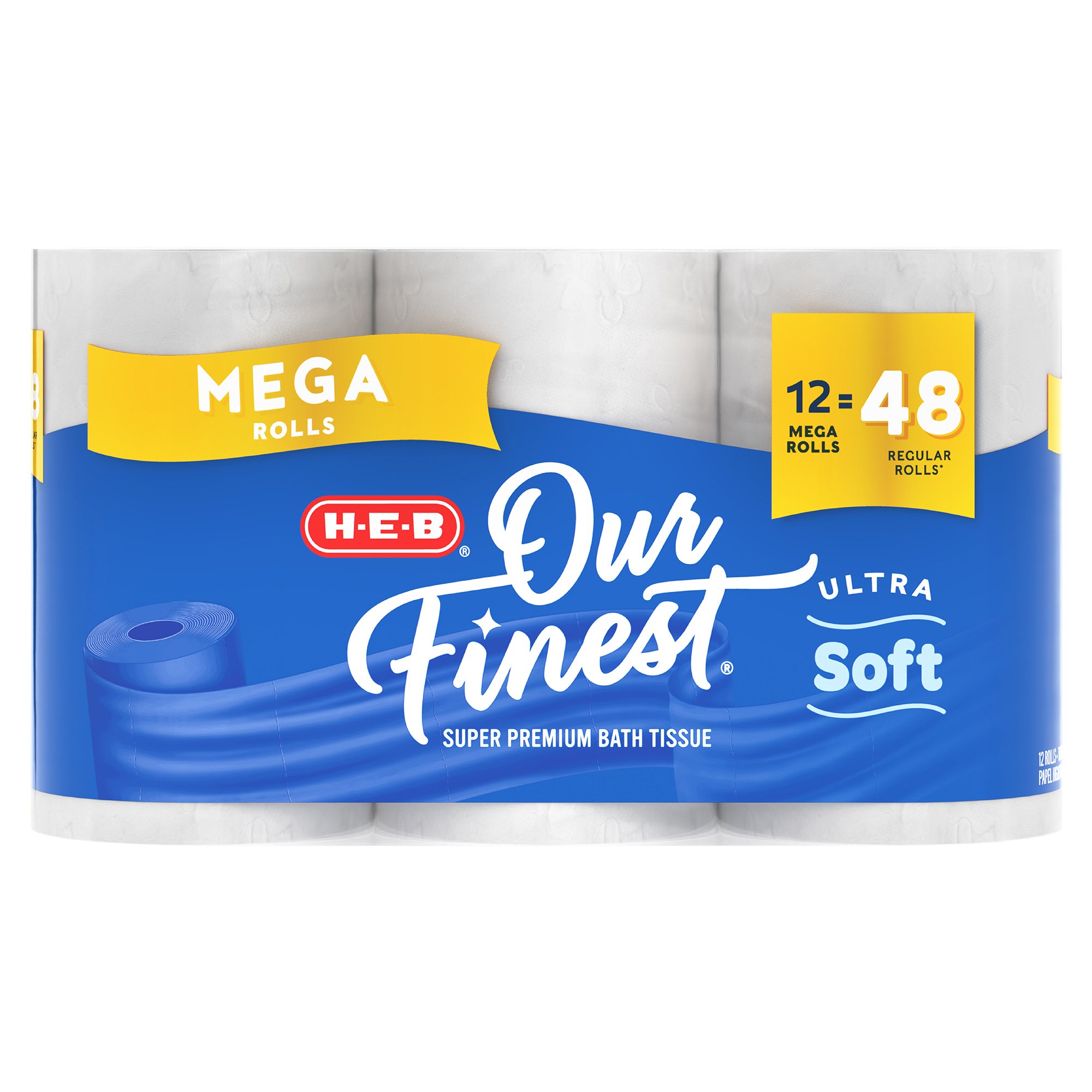 HEB Our Finest Ultra Soft Toilet Paper Shop Toilet paper at HEB