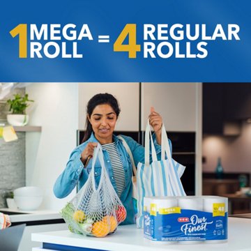 H-E-B Our Finest Ultra Soft Toilet Paper, 12 Mega Rolls
