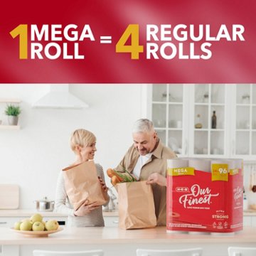 H-E-B Our Finest Ultra Strong Toilet Paper, 24 Mega Rolls
