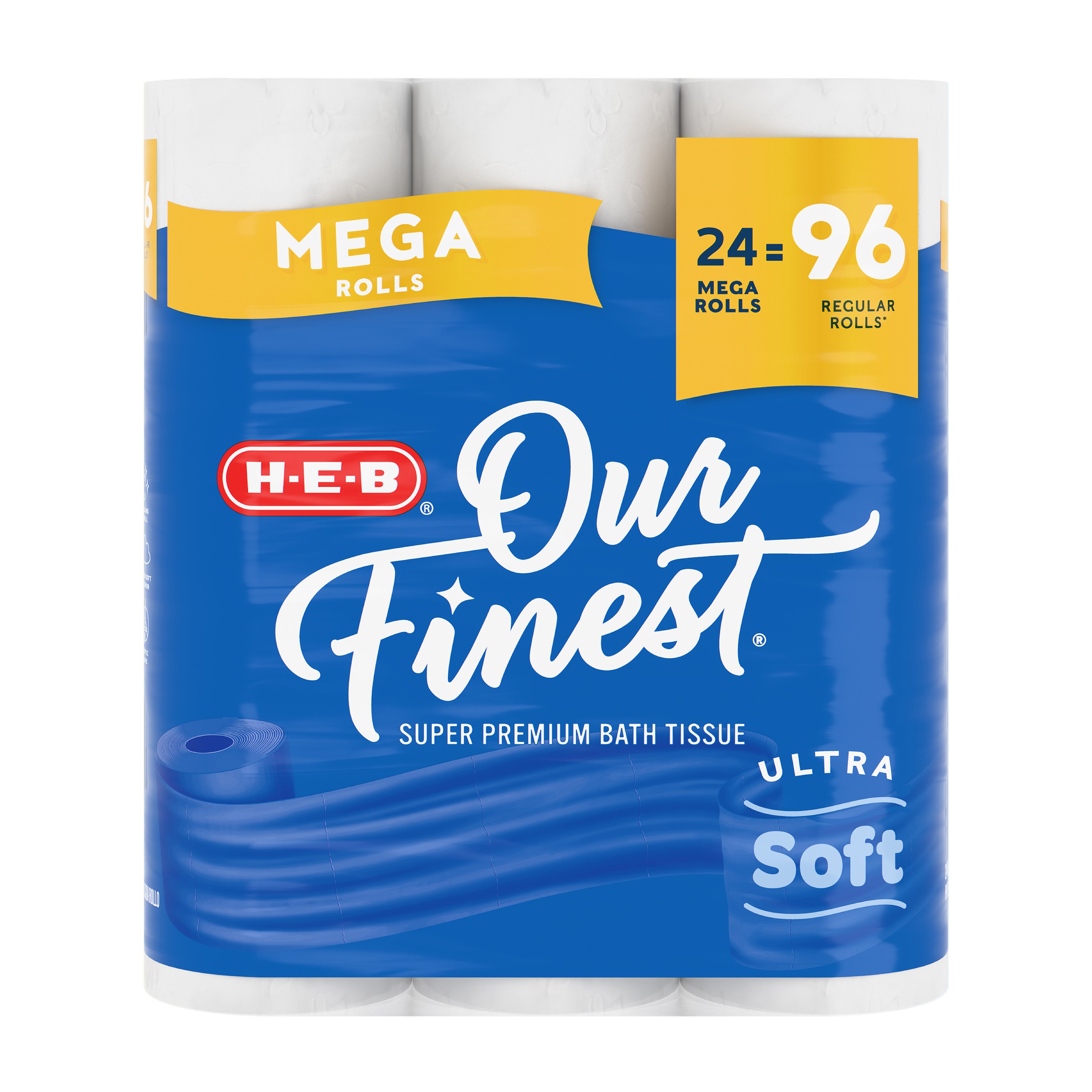 HEB Our Finest Ultra Soft Toilet Paper Shop Toilet paper at HEB
