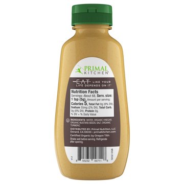 Primal Kitchen Organic Spicy Brown Mustard, 12 oz