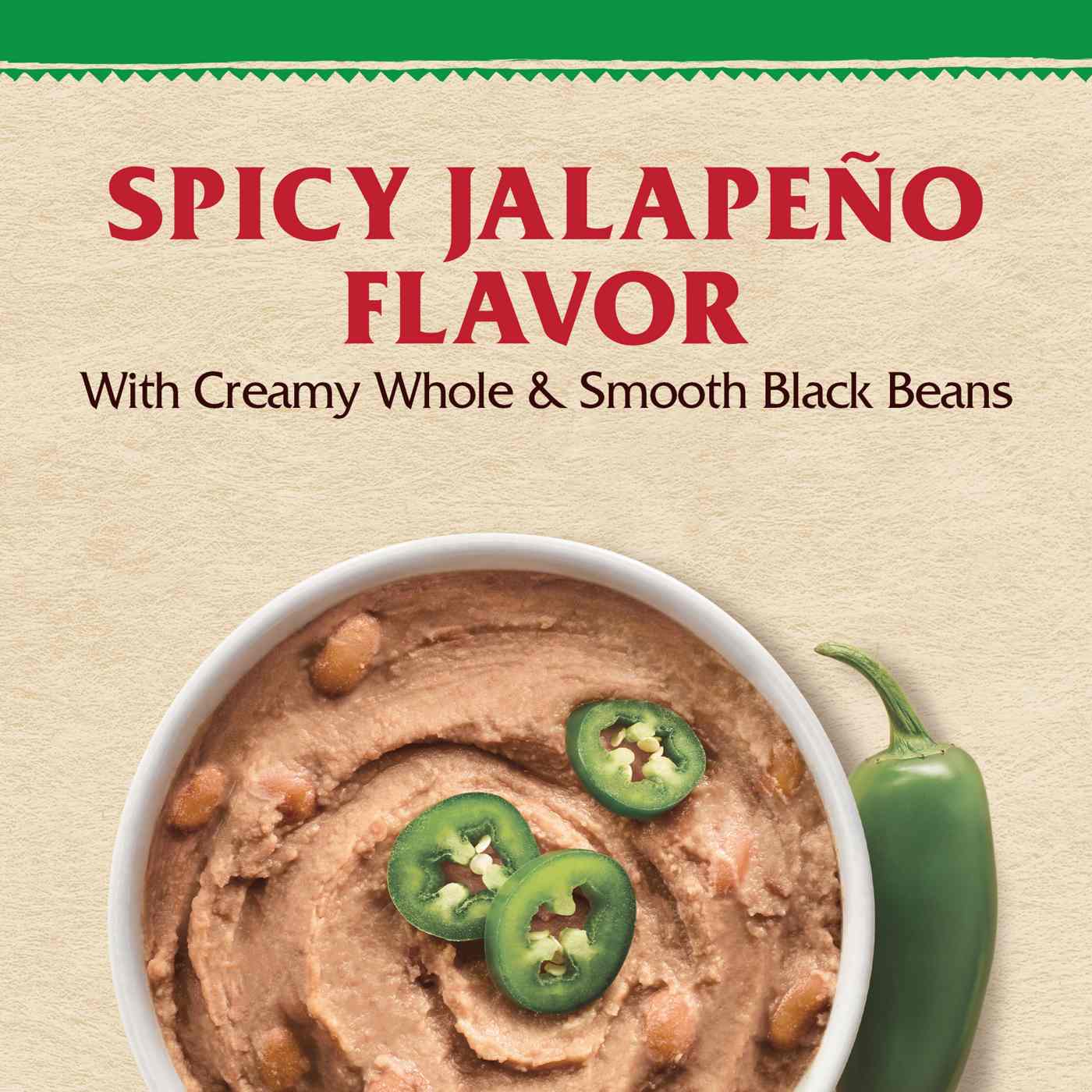 Rosarita Organic Spicy Jalapeno Refried Beans; image 4 of 5