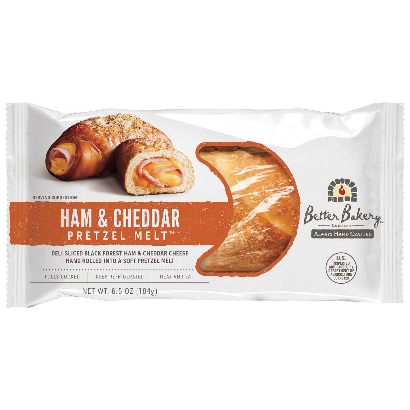 Better Bakery Ham and Cheddar Pretzel Melt Shop Sandwiches at HEB