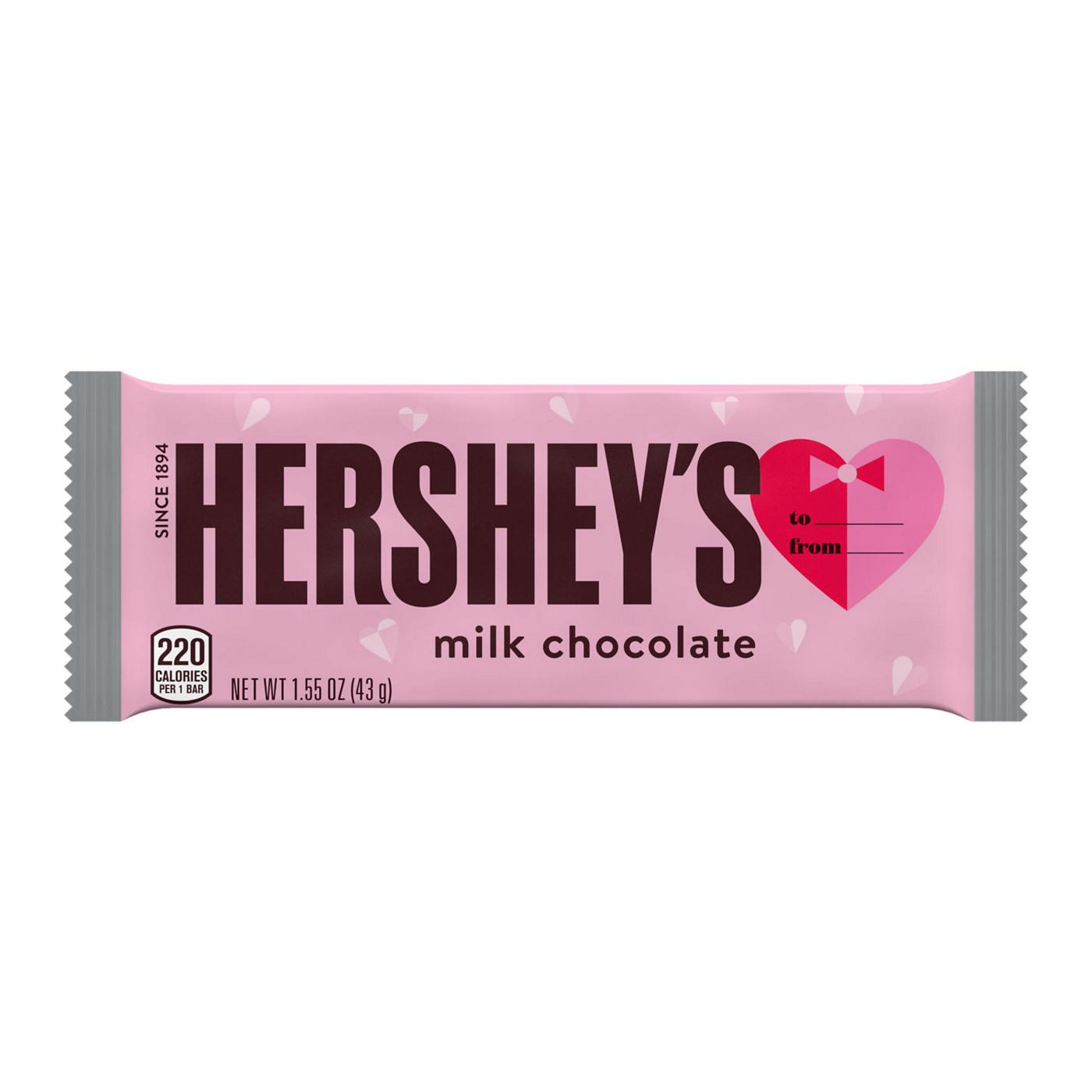 Hershey's Milk Chocolate Full Size Valentine Exchange Candy; image 2 of 7