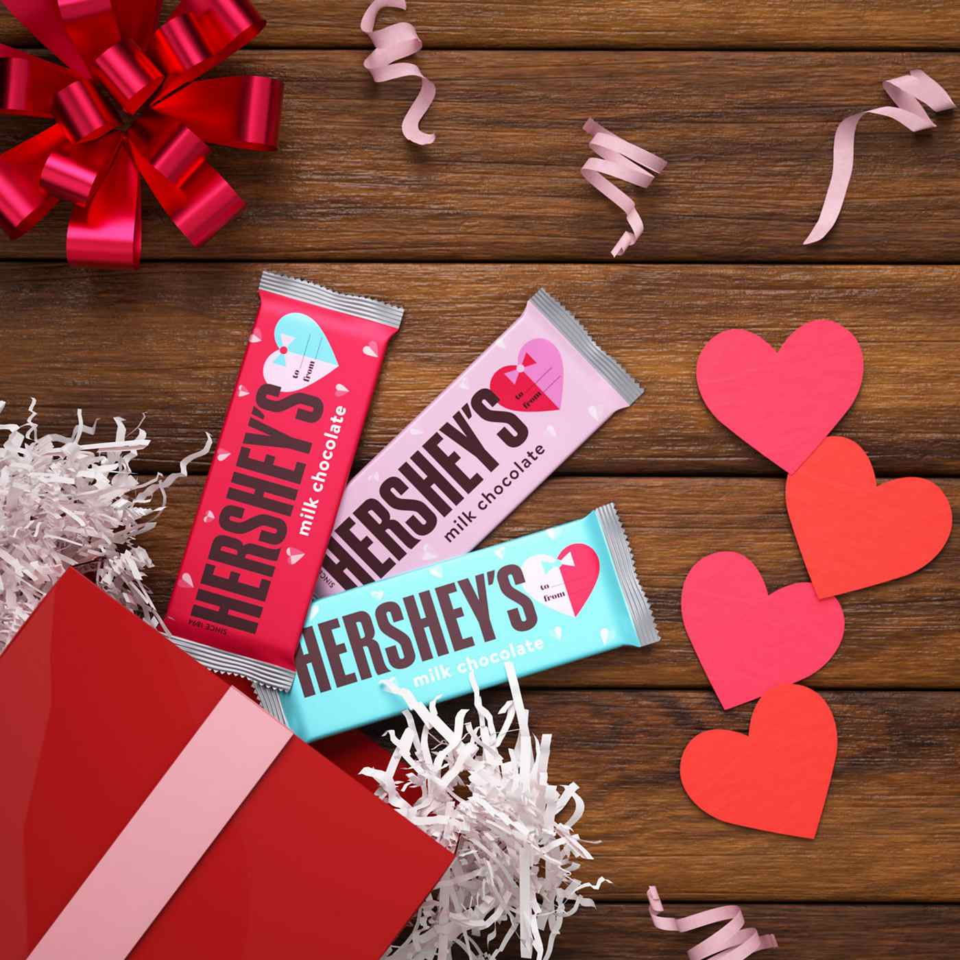 Hershey's Milk Chocolate Full Size Valentine Exchange Candy; image 4 of 7
