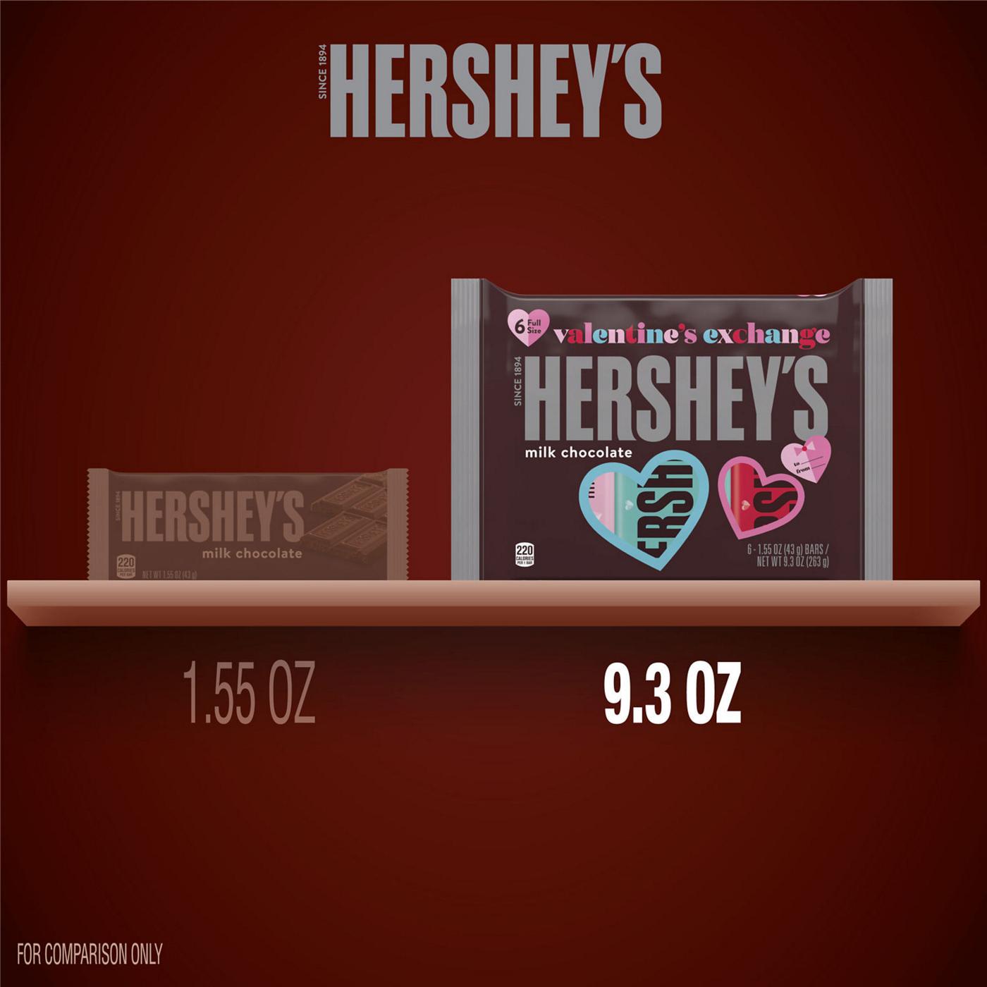 Hershey's Milk Chocolate Full Size Valentine Exchange Candy; image 5 of 7