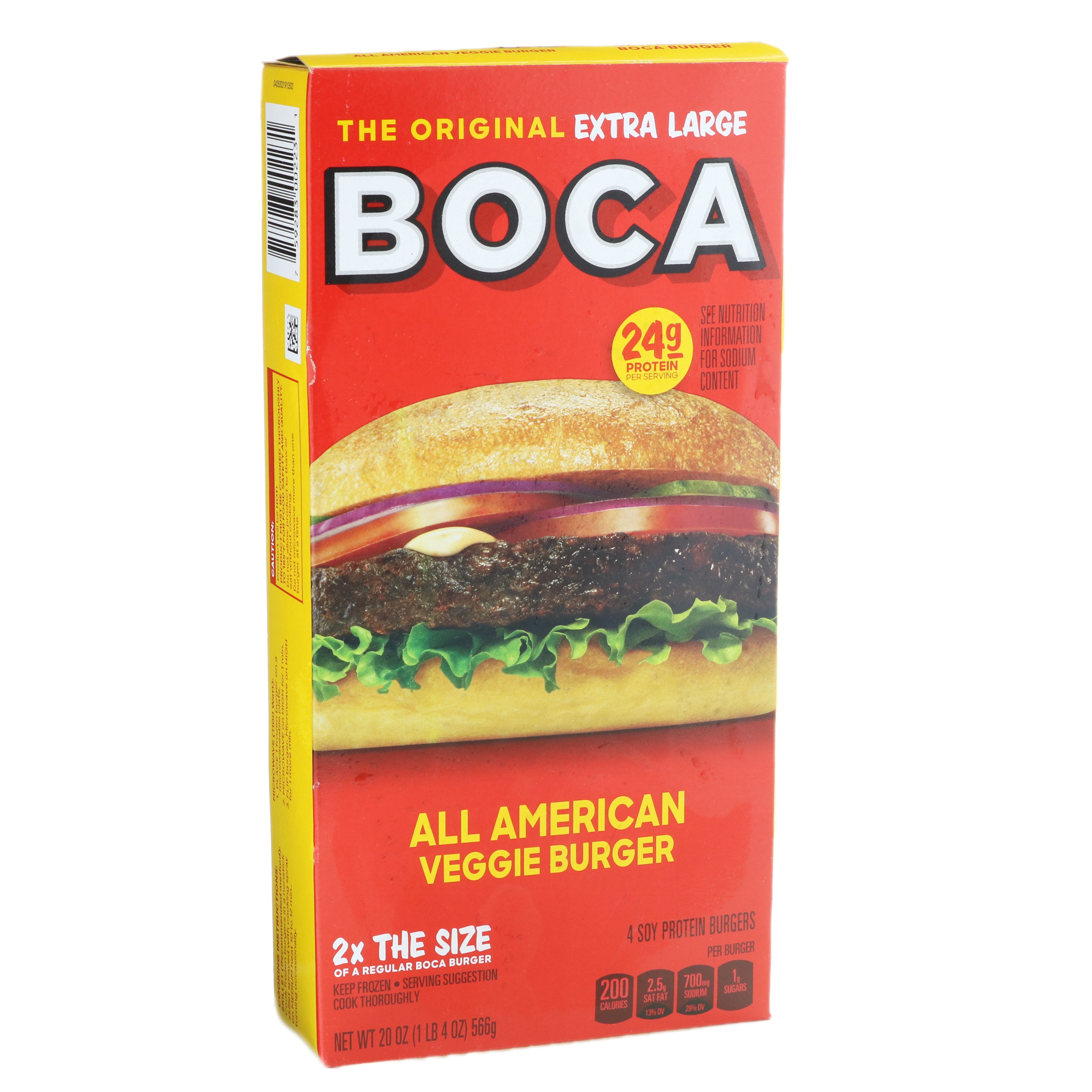 Boca The Original Extra Large All American Veggie Burger Shop Meat