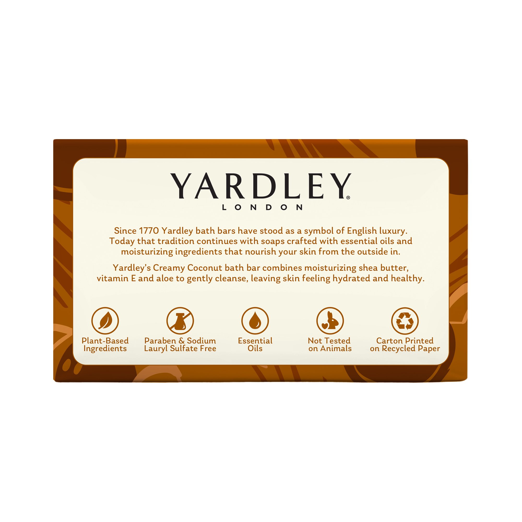 Yardley London Creamy Coconut Bath Bar - Shop Hand & Bar Soap At H-E-B