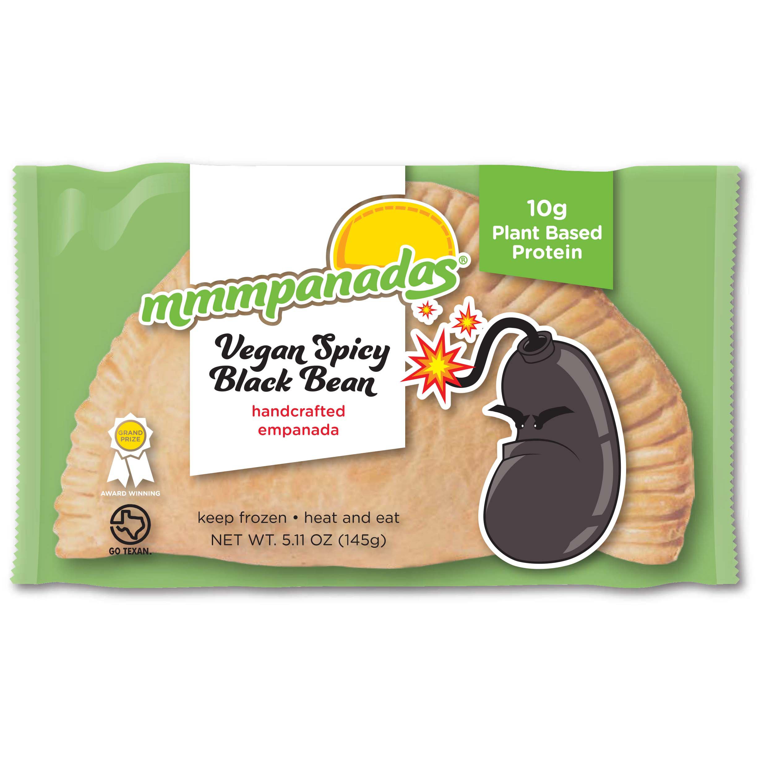 Mmmpanadas Frozen Handcrafted Empanada - Vegan Spicy Black Bean - Shop ...