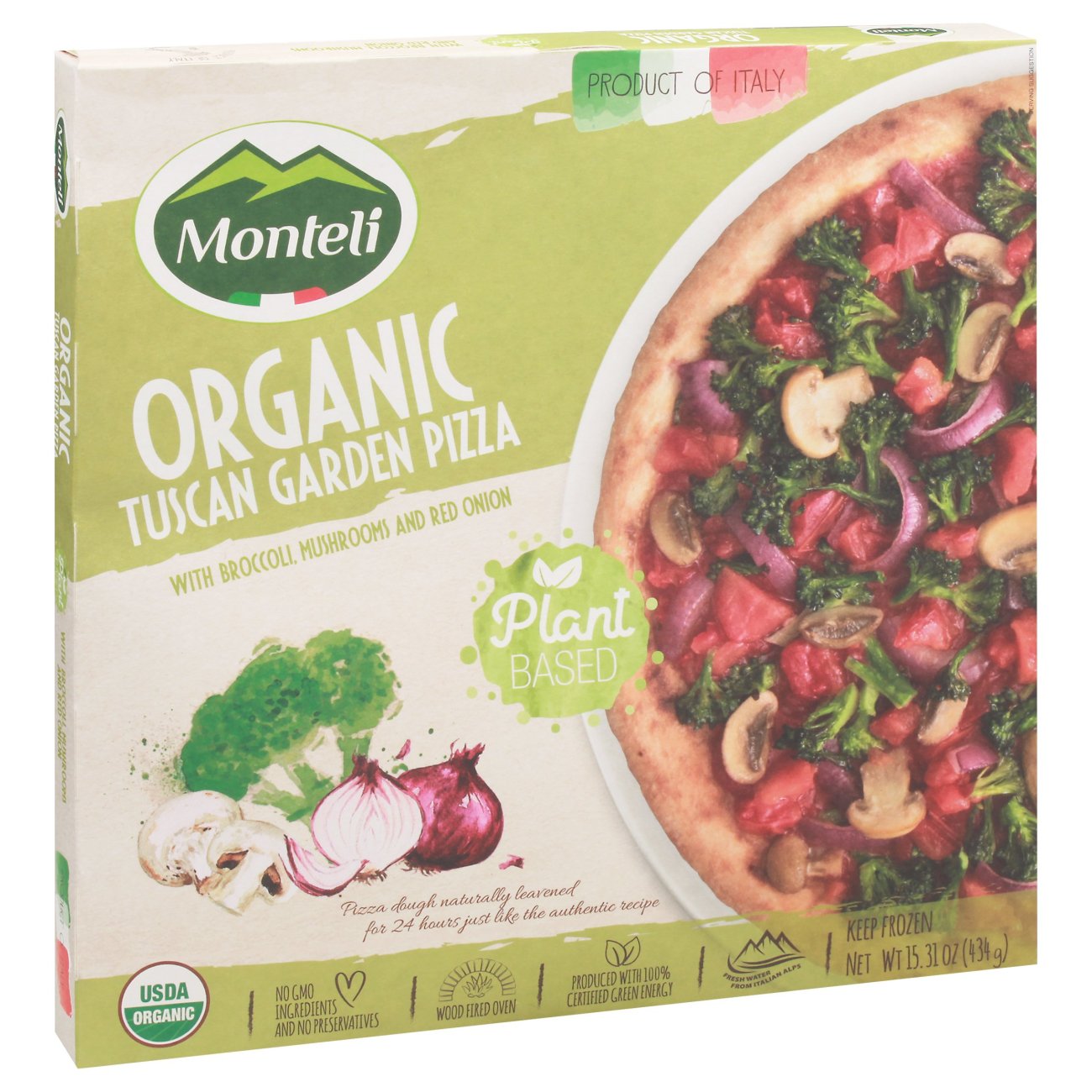 Monteli Organic Tuscan Garden Pizza Shop Pizza at HEB