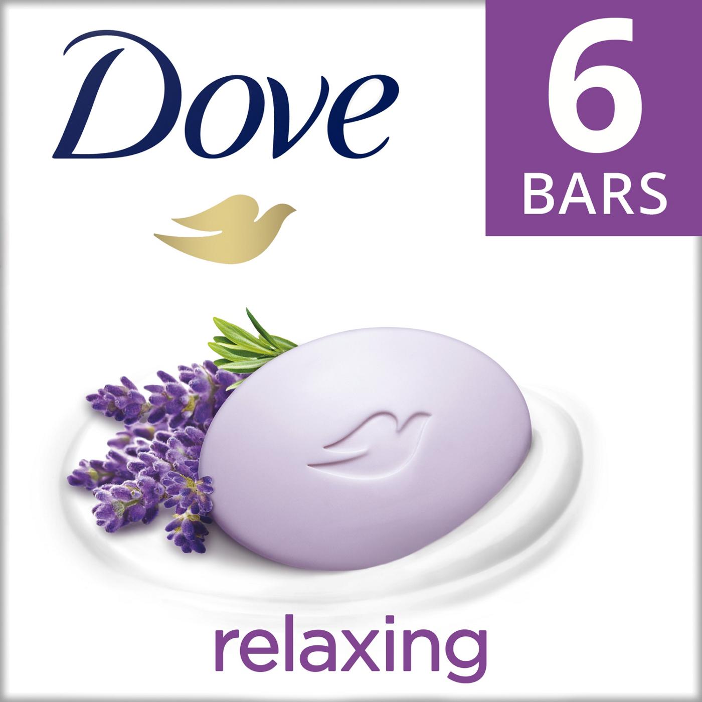 Dove Beauty Bar Gentle Skin Cleanser Relaxing Lavender 6 Bars; image 7 of 7