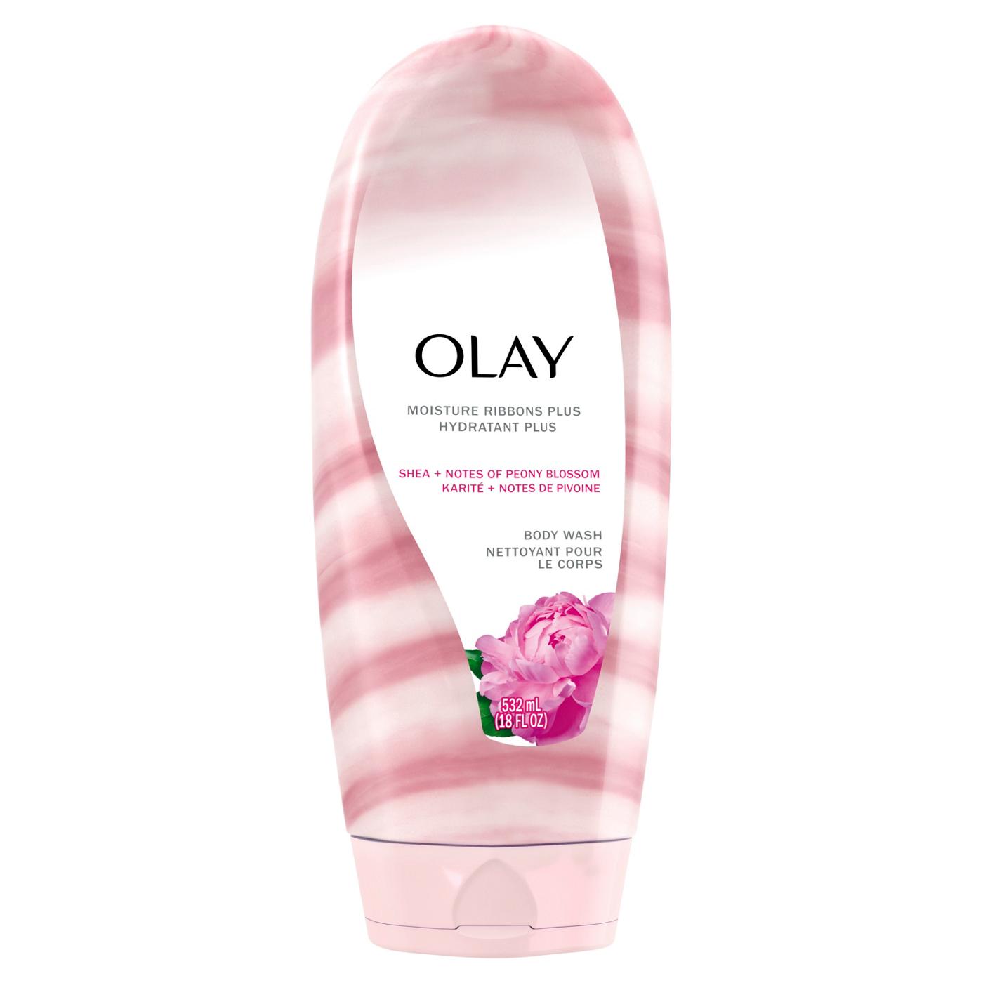 Olay Moisture Ribbons Plus Body Wash - Shea + Peony Blossom; image 3 of 7